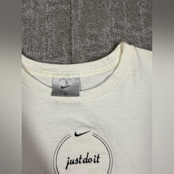 Vintage Y2K Nike Center Swoosh Embroidered Graphic Just Do It Size Womens Large - Picture 3 of 6